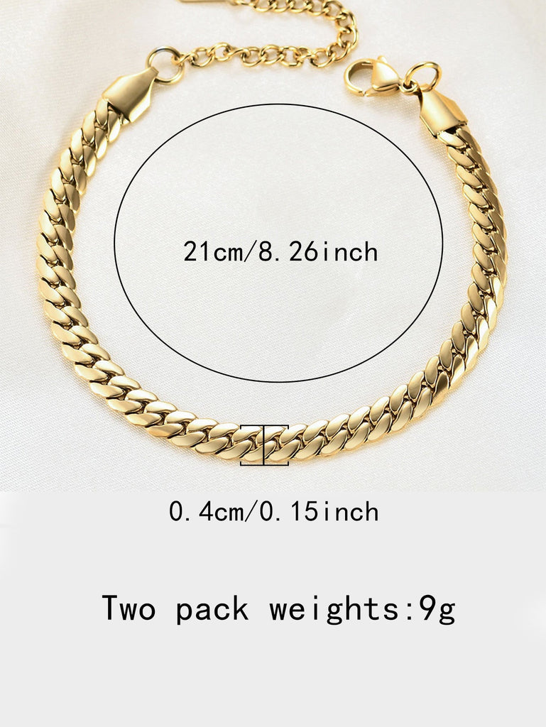Hip Hop Cuban Link Titanium Steel Bracelet