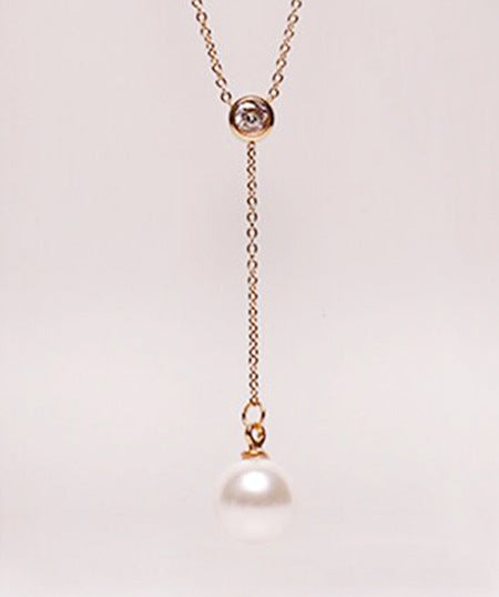 18K Rose Gold Plated Stainless Steel Pendant Necklace 