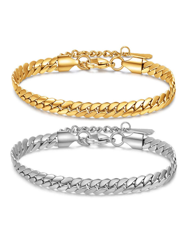 Hip Hop Cuban Link Titanium Steel Bracelet
