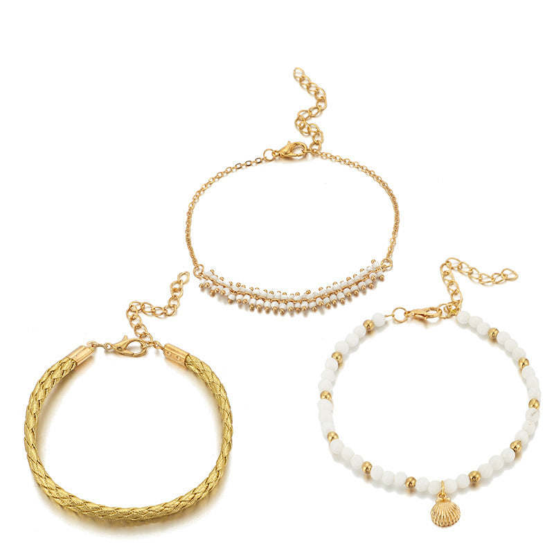 Bohemian 3 Set Anklets