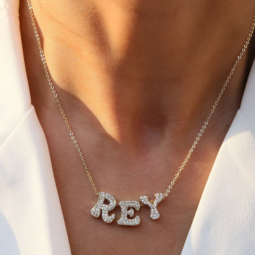 18K Brass DIY Name Pendants