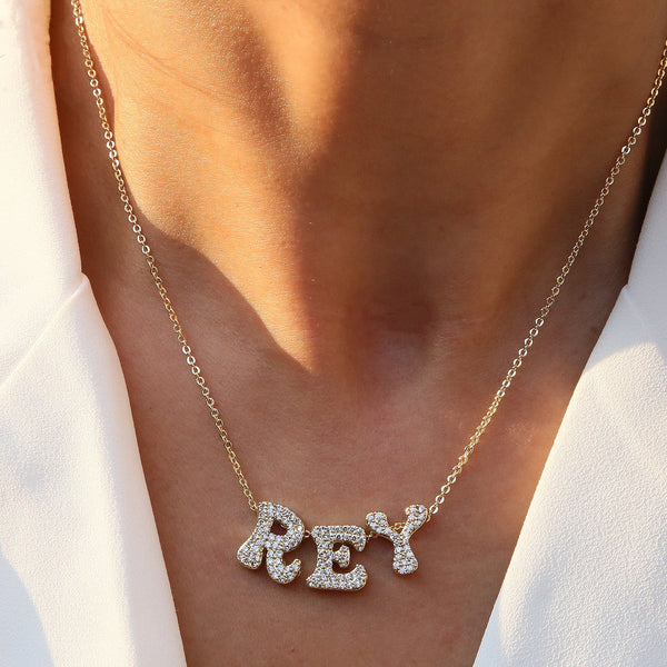 18K Brass DIY Name Pendants