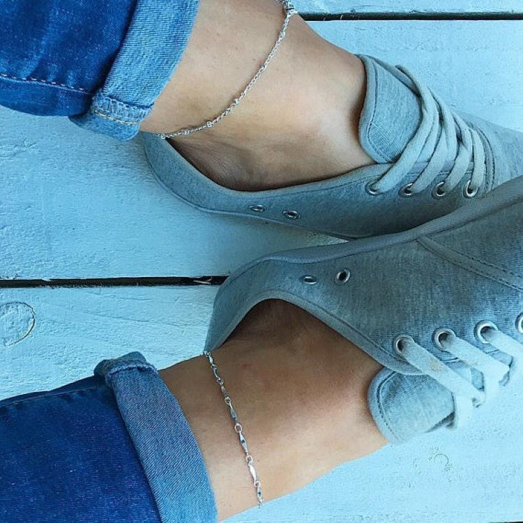 Set of 5 Anklets