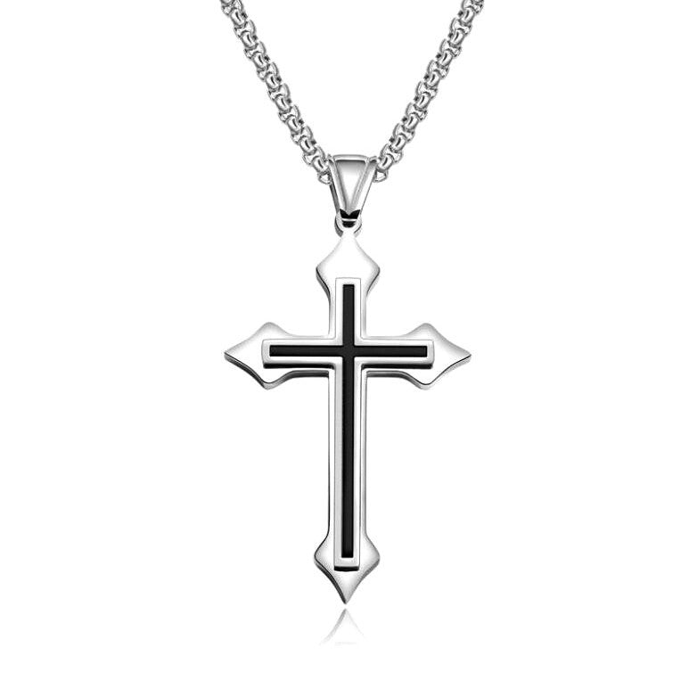 Men’s Stainless Steel Cross Pendant