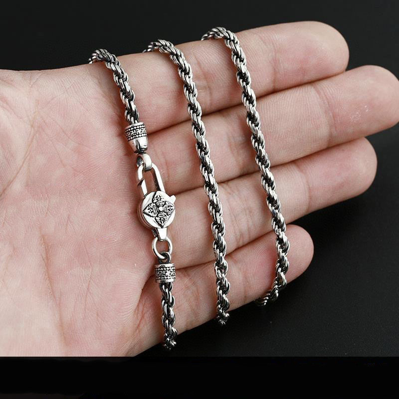 Men's Fashion Simple Vintage Six Character Necklace