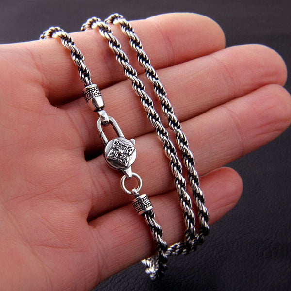 Men's Fashion Simple Vintage Six Character Necklace