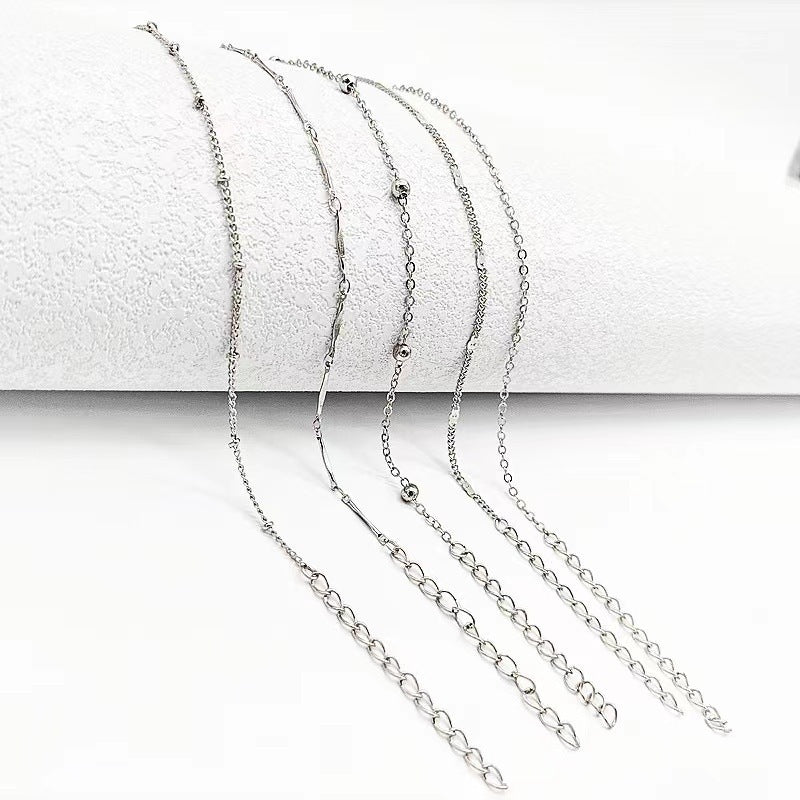 Set of 5 Anklets