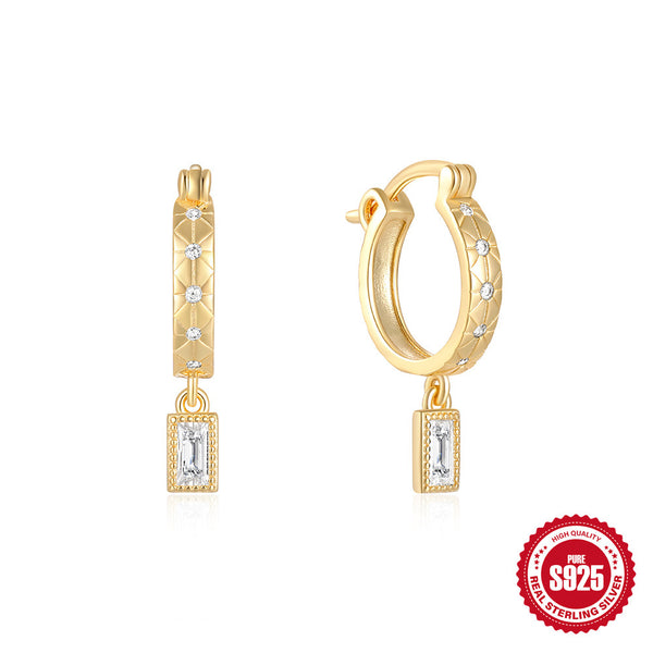 Cassidy Diamond Hoops