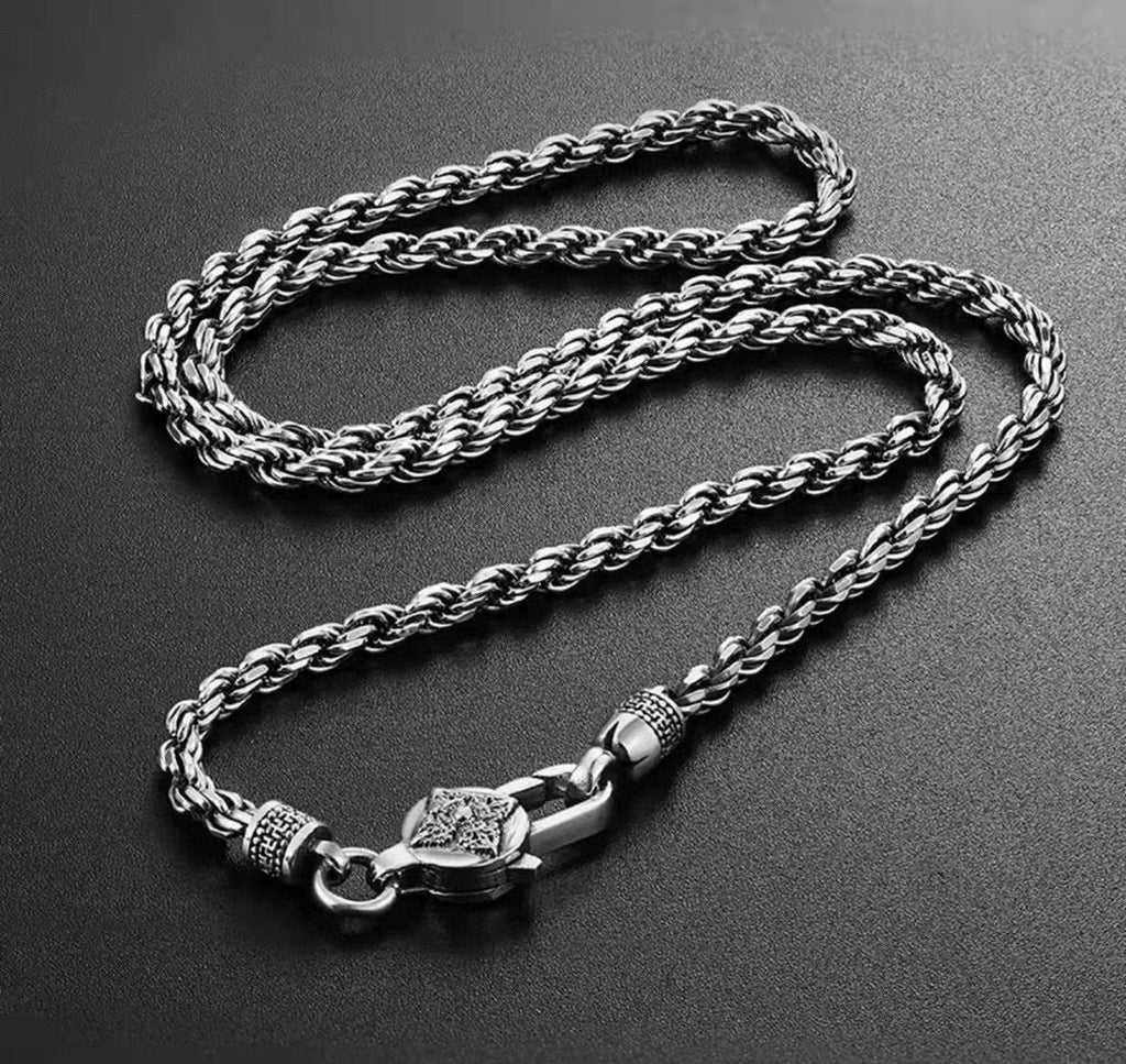 Men's Fashion Simple Vintage Six Character Necklace
