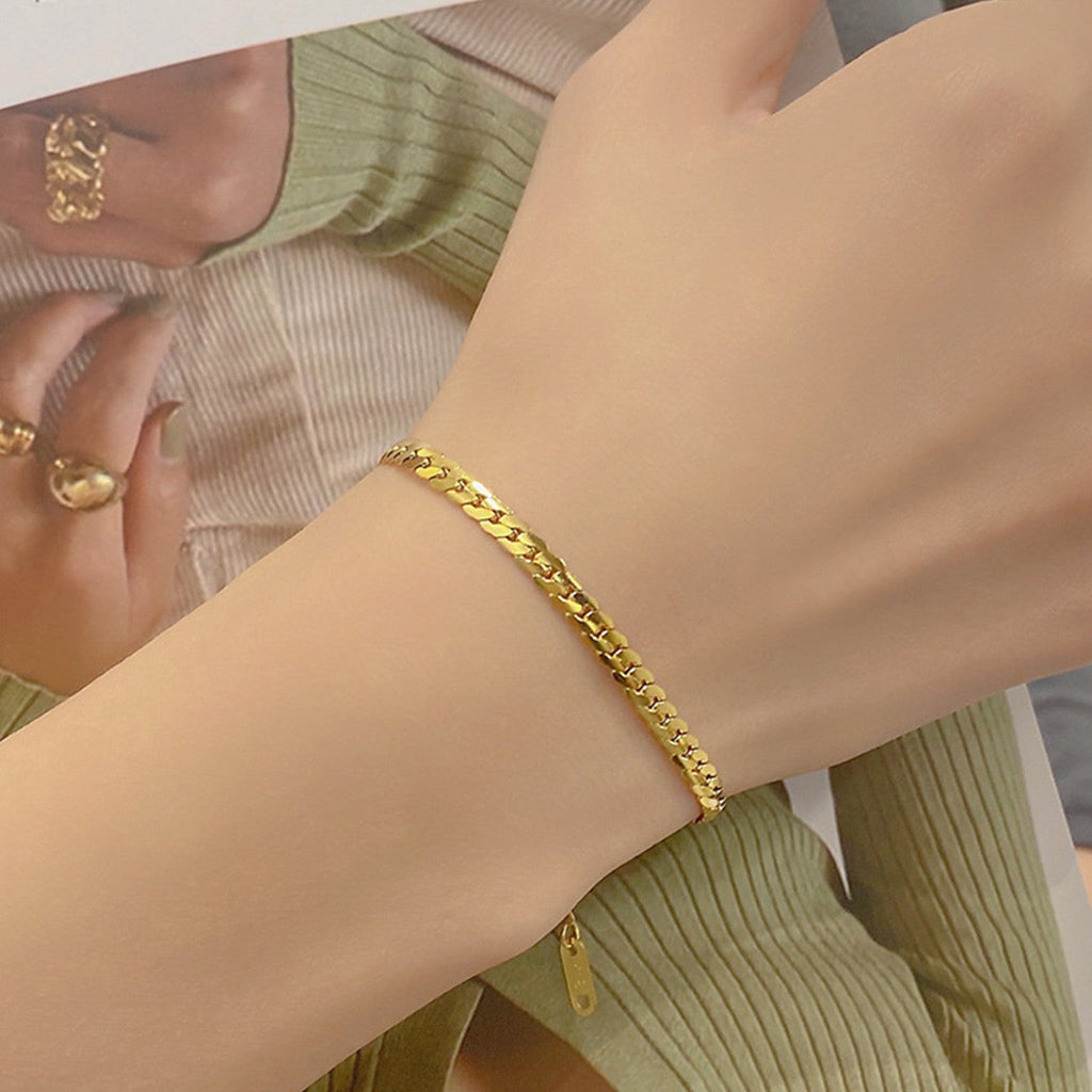 Hip Hop Cuban Link Titanium Steel Bracelet