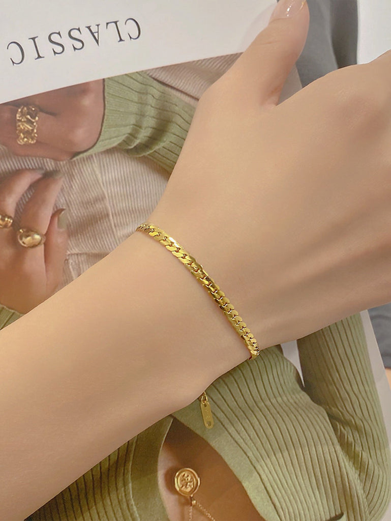 Hip Hop Cuban Link Titanium Steel Bracelet
